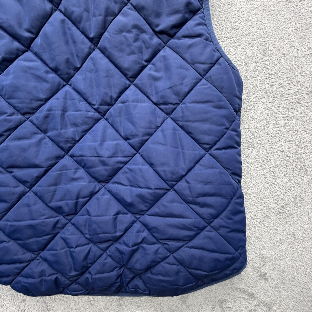J.Crew Vest Womens Small Blue Quilted‎ Puffer Full Zip Pockets Fall Winter - Picture 15 of 15